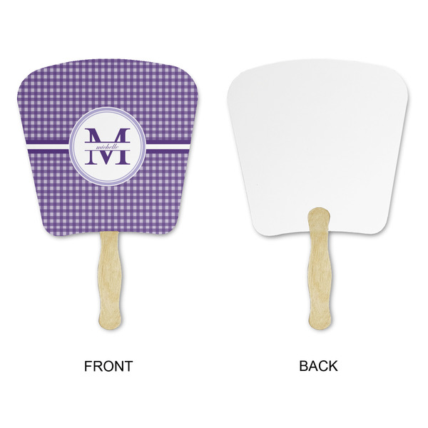 Gingham Print Paper Fans - Approval