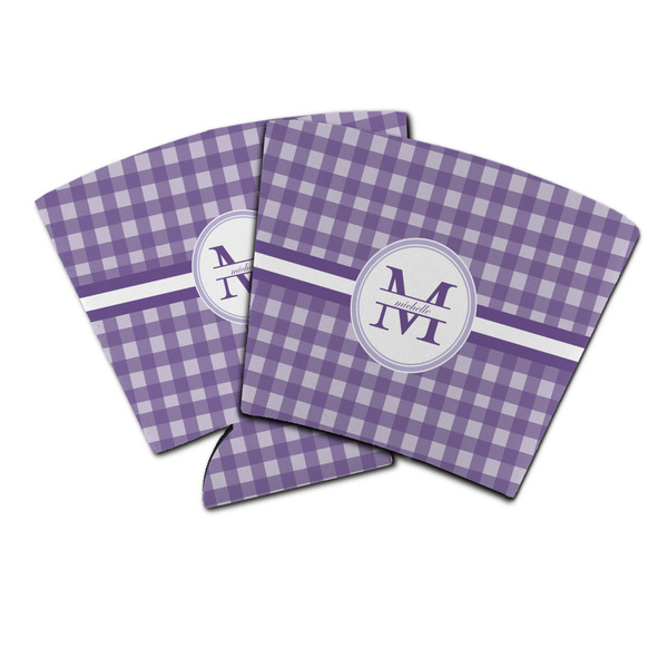 Custom Gingham Print Party Cup Sleeve (Personalized)