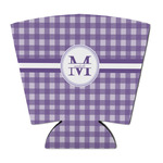 Gingham Print Party Cup Sleeve - with Bottom (Personalized)
