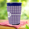 Gingham Print Party Cup Sleeves - with bottom - Lifestyle