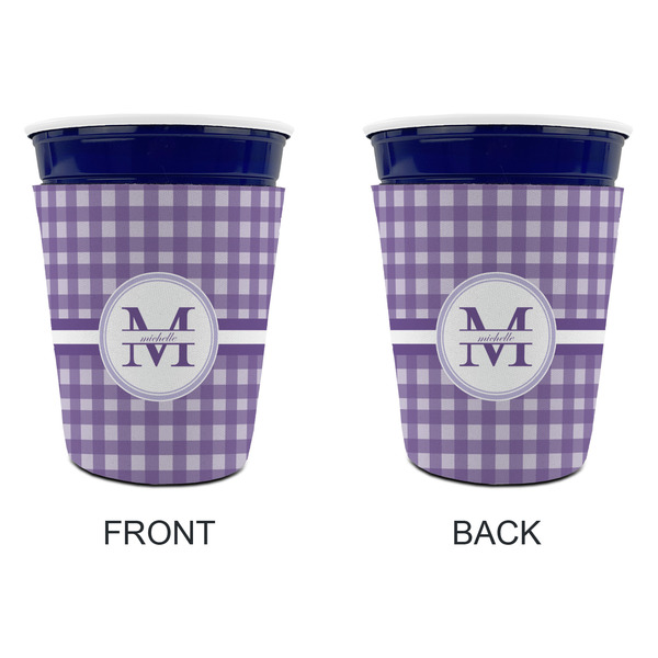 Gingham Print Party Cup Sleeves - without bottom - Approval