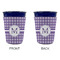 Gingham Print Party Cup Sleeves - without bottom - Approval