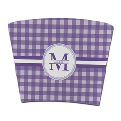 Gingham Print Party Cup Sleeve - without bottom (Personalized)