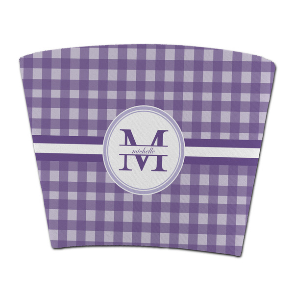 Custom Gingham Print Party Cup Sleeve - without bottom (Personalized)