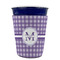 Gingham Print Party Cup Sleeves - without bottom - FRONT (on cup)