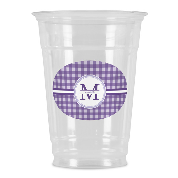 Custom Gingham Print Party Cups - 16oz (Personalized)