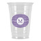 Gingham Print Party Cups - 16oz - Front/Main