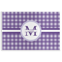 Gingham Print Disposable Paper Placemats (Personalized)