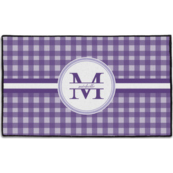 Gingham Print Door Mat - 60"x36" (Personalized)