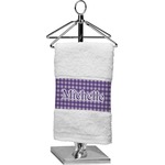 Gingham Print Cotton Finger Tip Towel (Personalized)