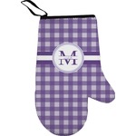 Gingham Print Right Oven Mitt (Personalized)