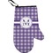 Gingham Print Personalized Oven Mitts