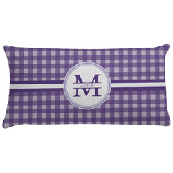 Gingham Print Pillow Case - King (Personalized)