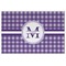 Purple Gingham Personalized Placemat