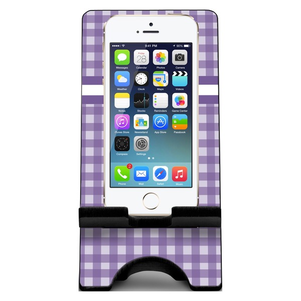 Gingham Print Phone Stand w/ Phone