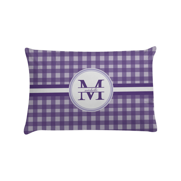 Custom Gingham Print Pillow Case - Standard (Personalized)