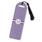 Gingham Print Plastic Bookmarks - Front