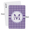 Gingham Print Playing Cards - Approval