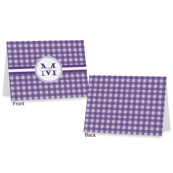 Gingham Print Postcard - Front and Back