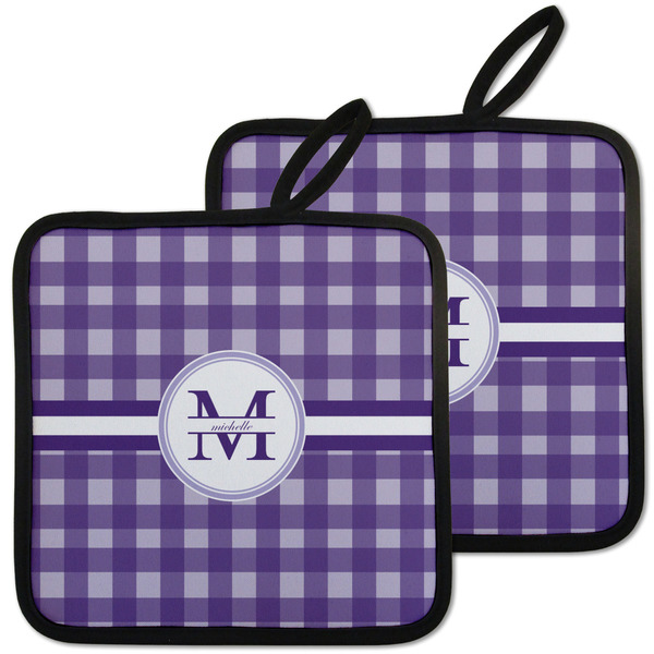 Gingham Print Pot Holders - Set of 2 MAIN