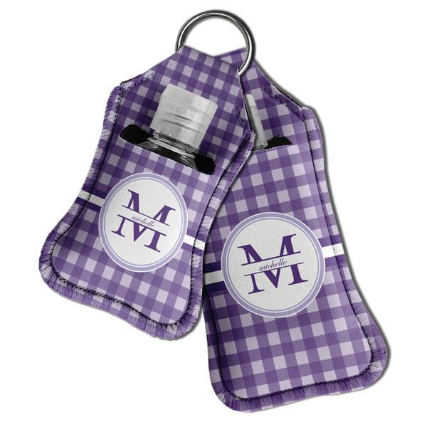Gingham Print Sanitizer Holder Keychain - Both in Case (PARENT)