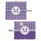 Gingham Print Security Blanket - Front & Back View