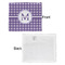 Gingham Print Security Blanket - Front & White Back View