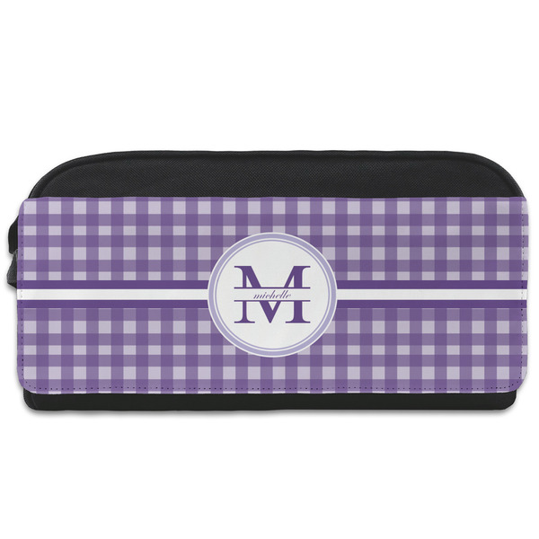 Custom Gingham Print Shoe Bag (Personalized)