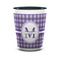 Gingham Print Shot Glass - Two Tone - FRONT
