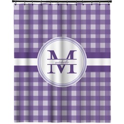Gingham Print Extra Long Shower Curtain - 70"x84" (Personalized)