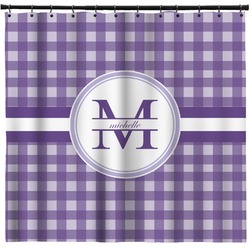 Gingham Print Shower Curtain - Custom Size (Personalized)