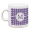 Gingham Print Single Shot Espresso Cup - Single Front