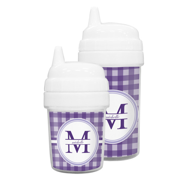 Gingham Print Sippy Cups
