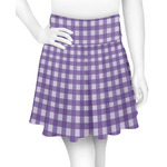 Gingham Print Skater Skirt - 2X Large