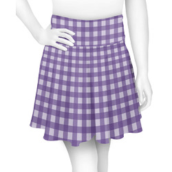Gingham Print Skater Skirt - X Large