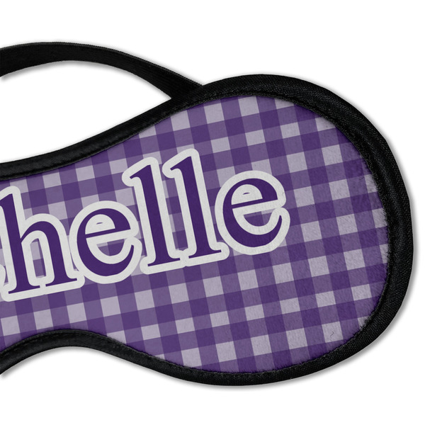 Gingham Print Sleeping Eye Mask - DETAIL Large