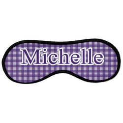 Gingham Print Sleeping Eye Masks - Large (Personalized)