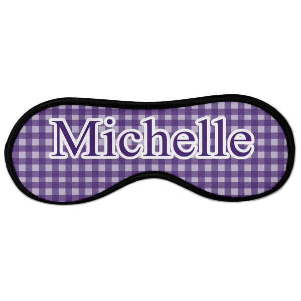 Gingham Print Sleeping Eye Mask - Front Large