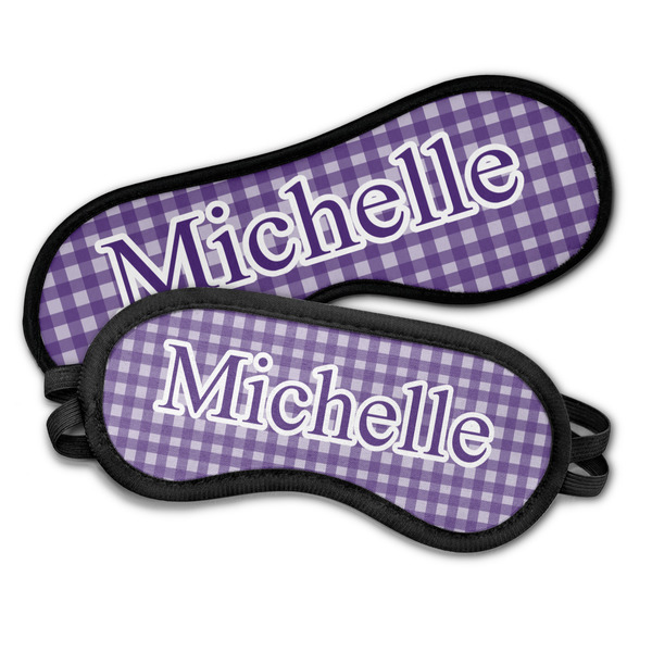 Gingham Print Sleeping Eye Masks - PARENT