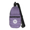 Gingham Print Sling Bag - Front View