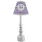 Gingham Print Small Chandelier Lamp - LIFESTYLE (on candle stick)