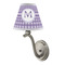 Gingham Print Small Chandelier Lamp - LIFESTYLE (on wall lamp)