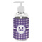 Gingham Print Plastic Soap / Lotion Dispenser (8 oz - Small - White) (Personalized)