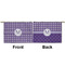 Gingham Print Small Zipper Pouch Approval (Front and Back)