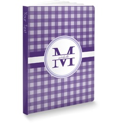 Gingham Print Softbound Notebook - 5.75" x 8" (Personalized)