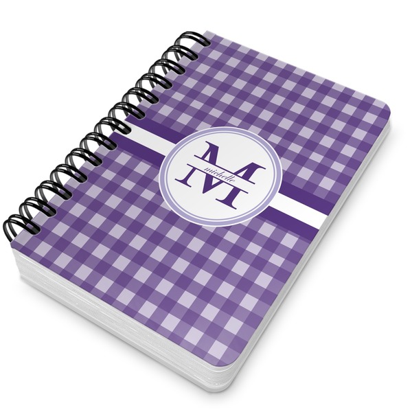 Gingham Print Spiral Journal 5 x 7 - Main