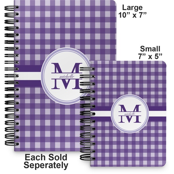 Gingham Print Spiral Journal - Comparison