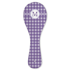 Gingham Print Ceramic Spoon Rest (Personalized)