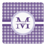 Gingham Print Square Decal - Medium (Personalized)