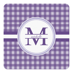 Gingham Print Square Decal - XLarge (Personalized)